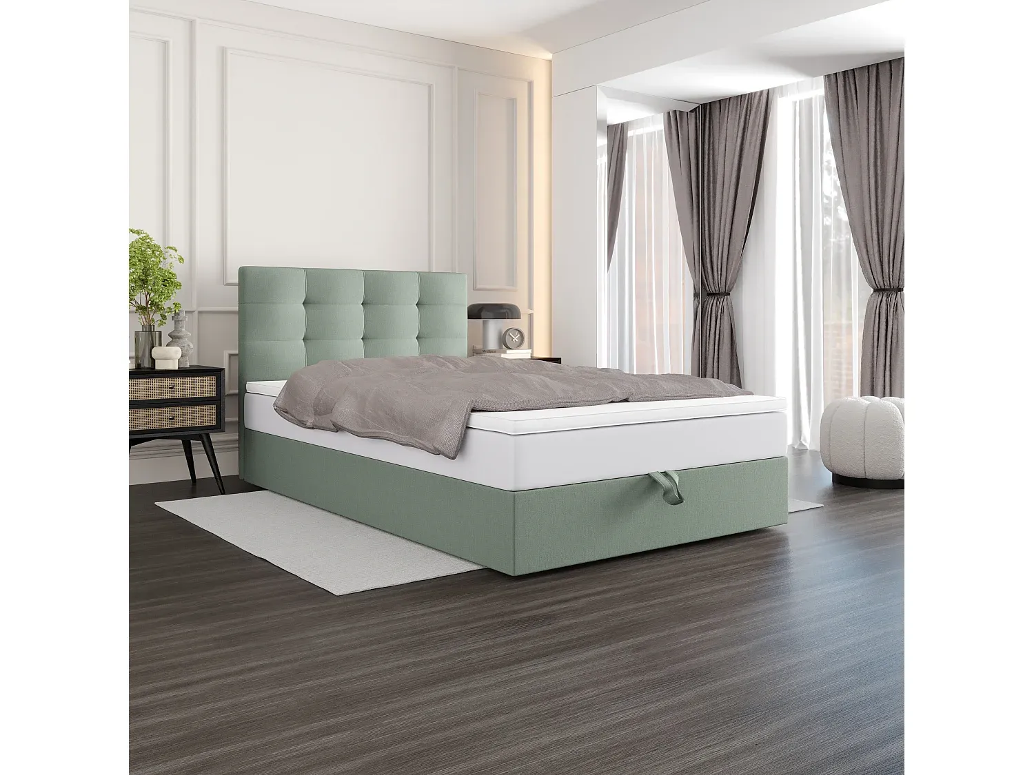 Schlafzimmer,Bereich Bett,Boxspringbett-HOMAVIRO