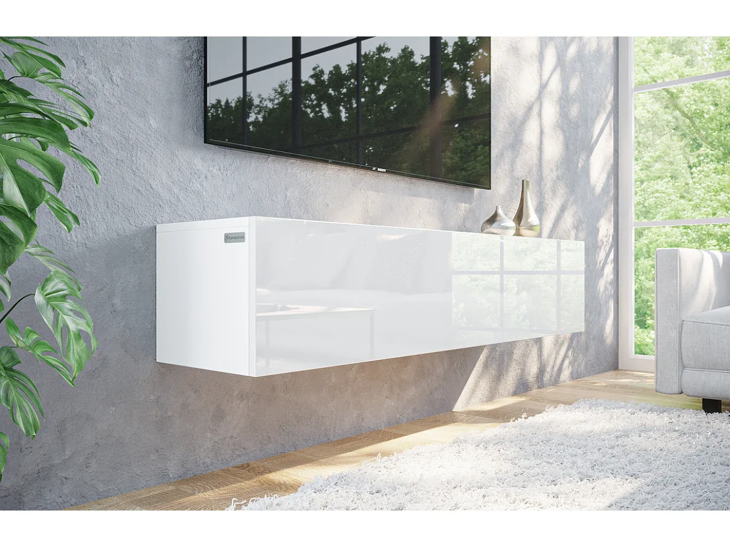 Wohnzimmer und Flur,Wohnzimmermöbel,TV-Board-HOMAVIRO