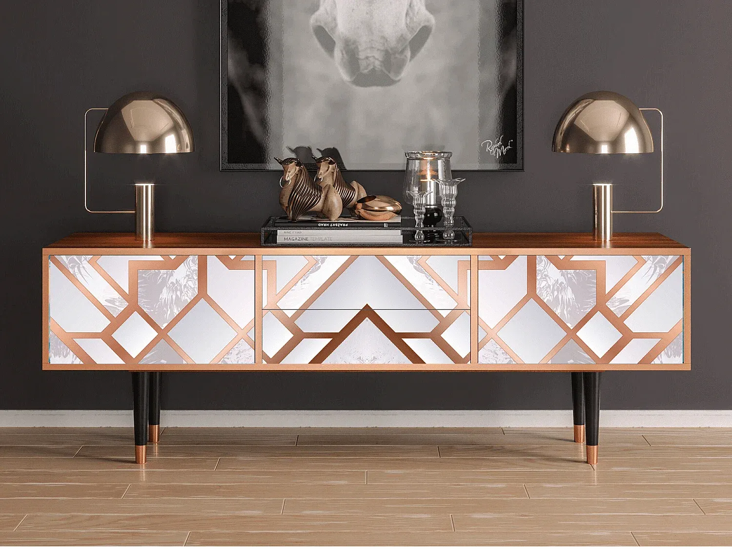 Wohnzimmer und Flur,Wohnzimmermöbel,TV-Board-HOMAVIRO