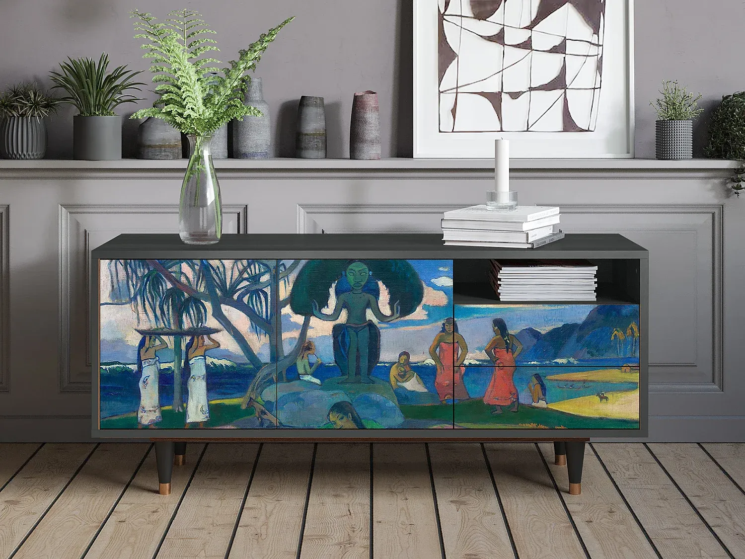 Wohnzimmer und Flur,Wohnzimmermöbel,TV-Board-HOMAVIRO