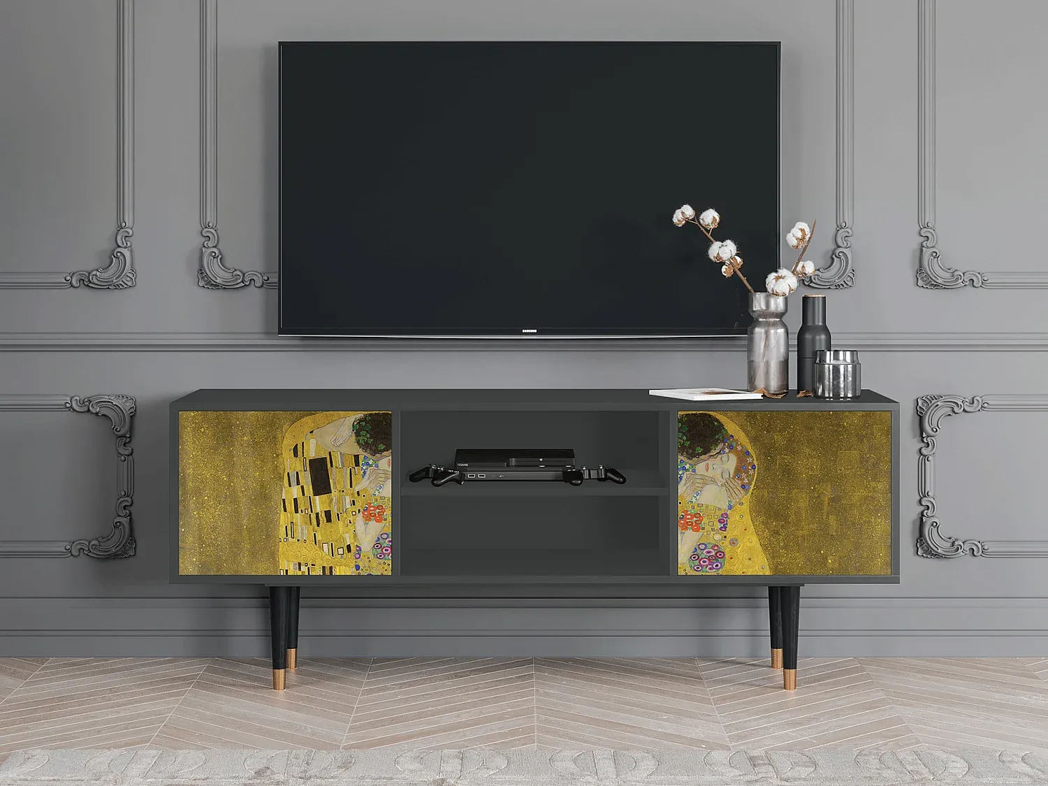Wohnzimmer und Flur,Wohnzimmermöbel,TV-Board-HOMAVIRO