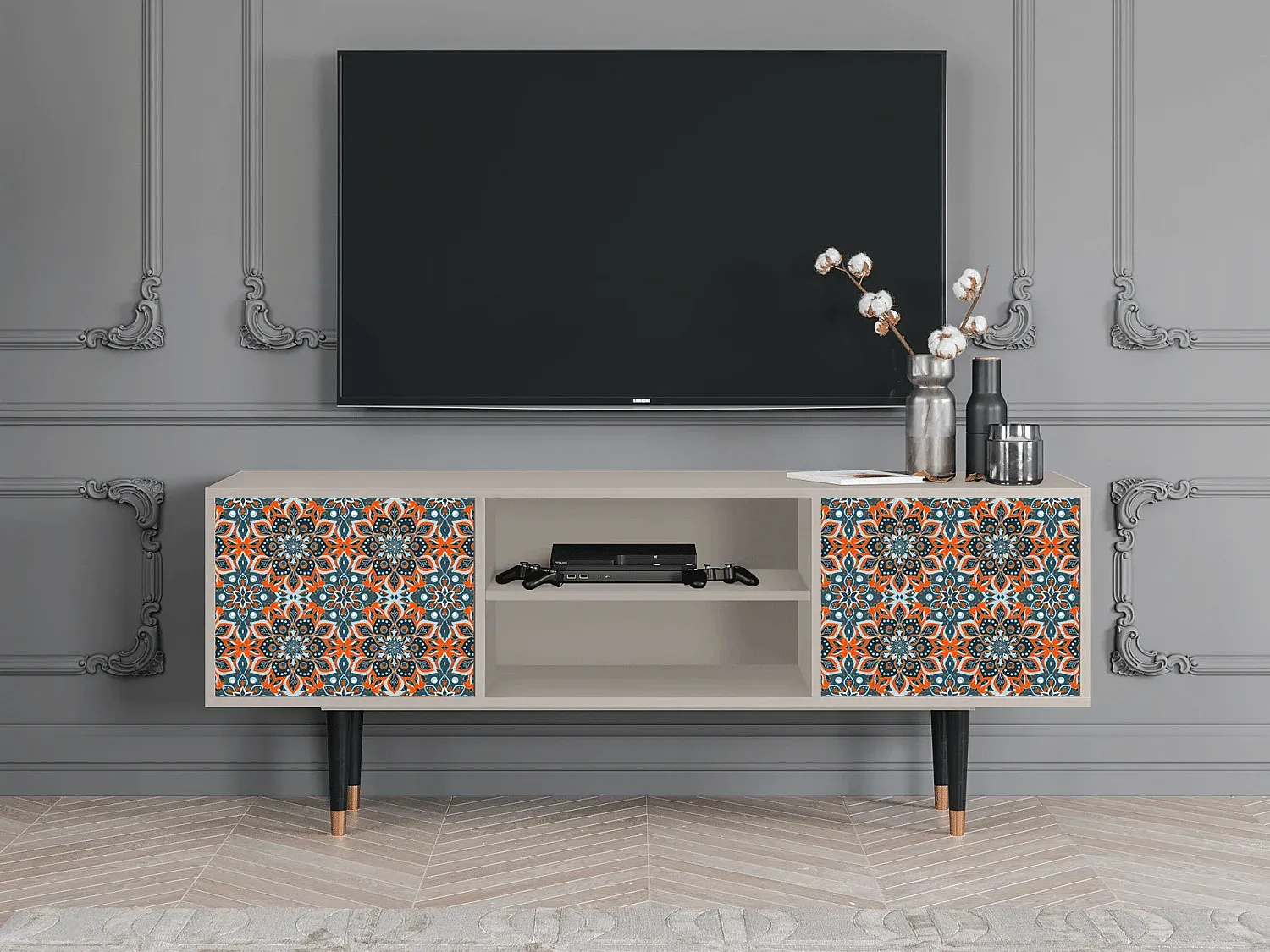Wohnzimmer und Flur,Wohnzimmermöbel,TV-Board-HOMAVIRO