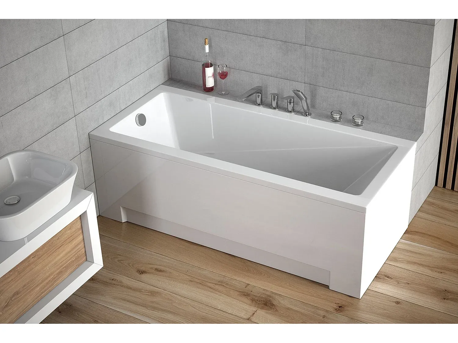 Badezimmer,Bereich Badewanne,Badewanne (Standard)-HOMAVIRO