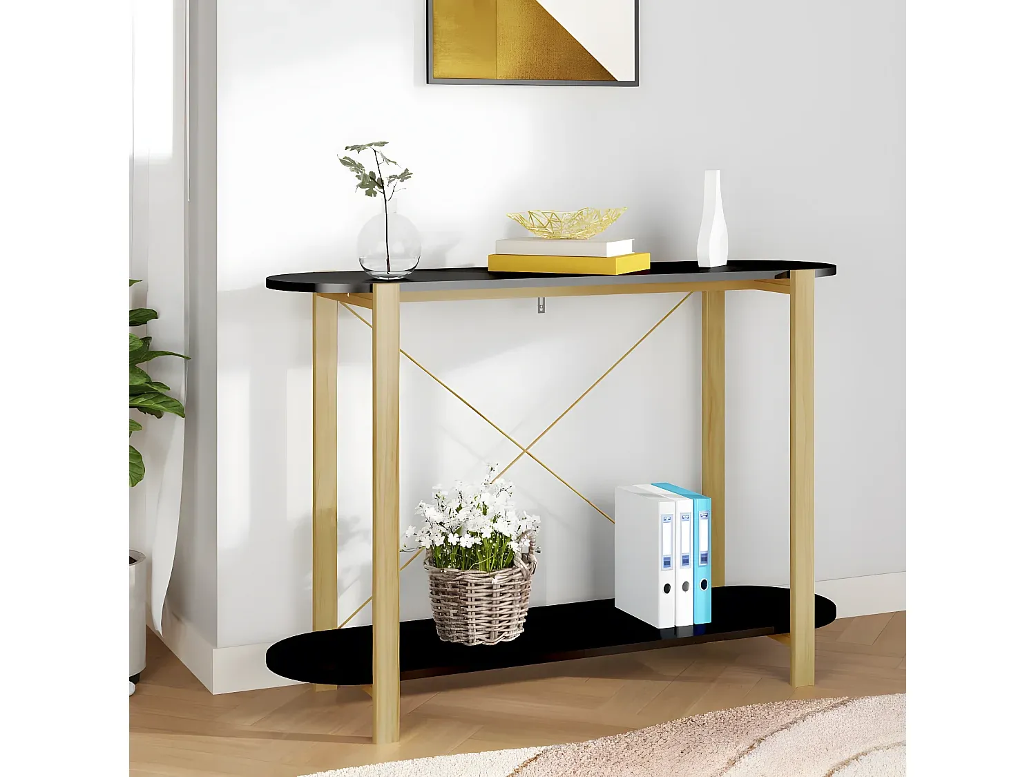 Wohnzimmer und Flur,Bereich Flurmöbel und Ordnungshelfer,Konsolentisch-HOMAVIRO
