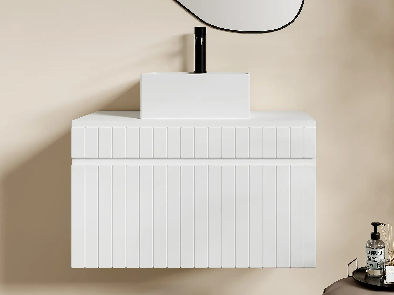 Badezimmer,Bereich Badezimmermöbel,Einzelwaschtisch-HOMAVIRO