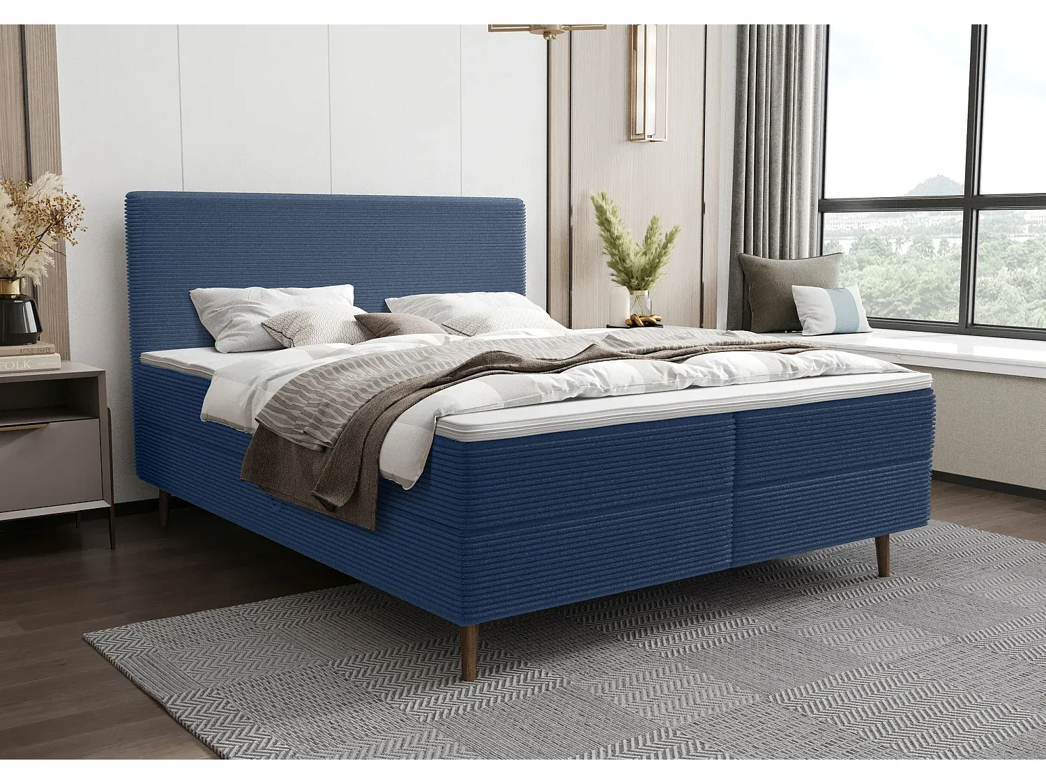 Schlafzimmer,Bereich Bett,Boxspringbett-HOMAVIRO