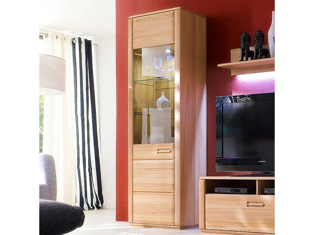 Wohnzimmer und Flur,Wohnzimmermöbel,Vitrinenschrank-HOMAVIRO