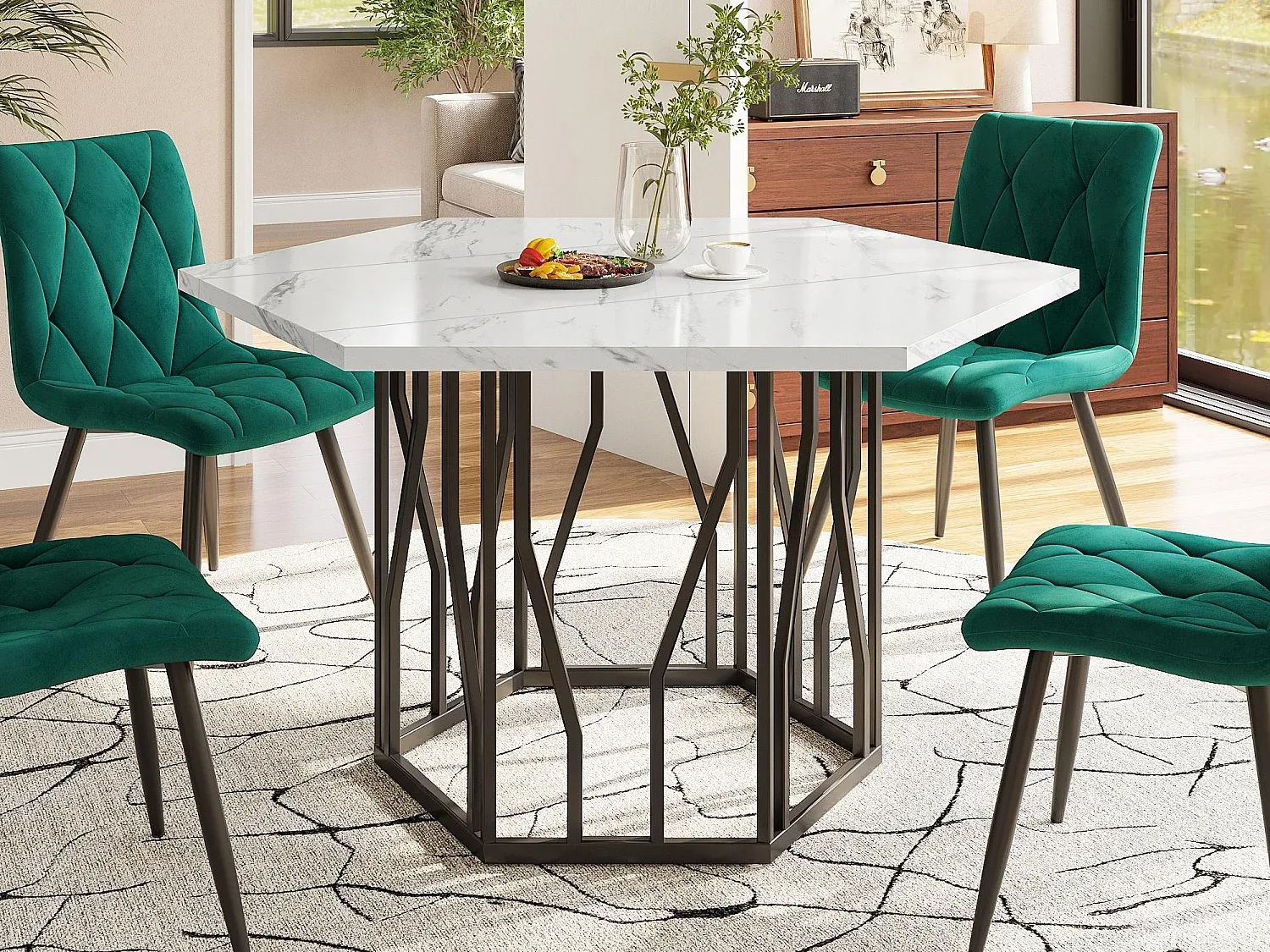 Esszimmer und Küche,Esszimmermöbel,Tisch ohne Ausziehfunktion-Furniavelo