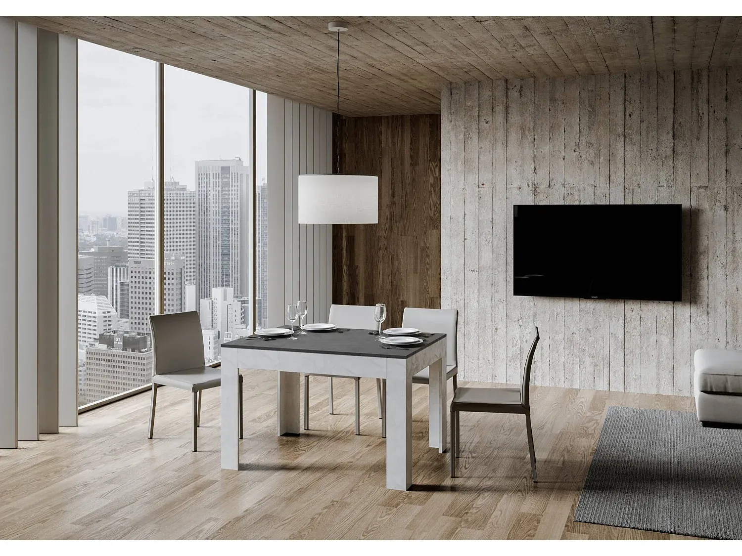 Esszimmer und Küche,Esszimmermöbel,Ausziehbarer Tisch-Furniavelo