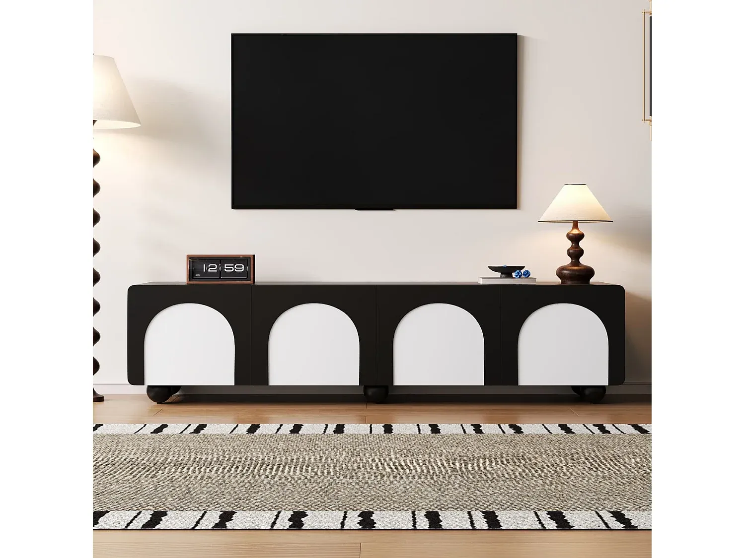 Wohnzimmer und Flur,Wohnzimmermöbel,TV-Board-Furniavelo
