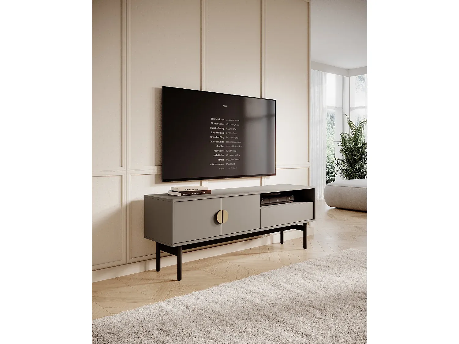 Wohnzimmer und Flur,Wohnzimmermöbel,TV-Board-Furniavelo