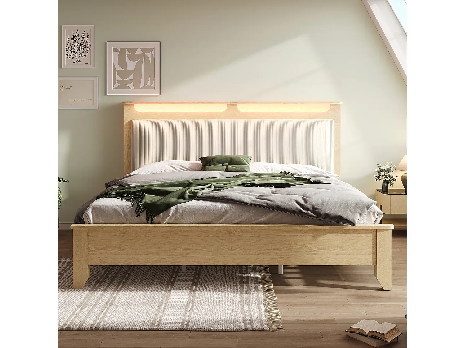 Schlafzimmer,Bereich Bett,Bettrahmen-Homalume
