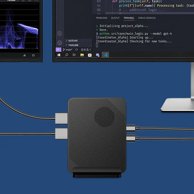 GPD BOX Quad Display Monitor Setup