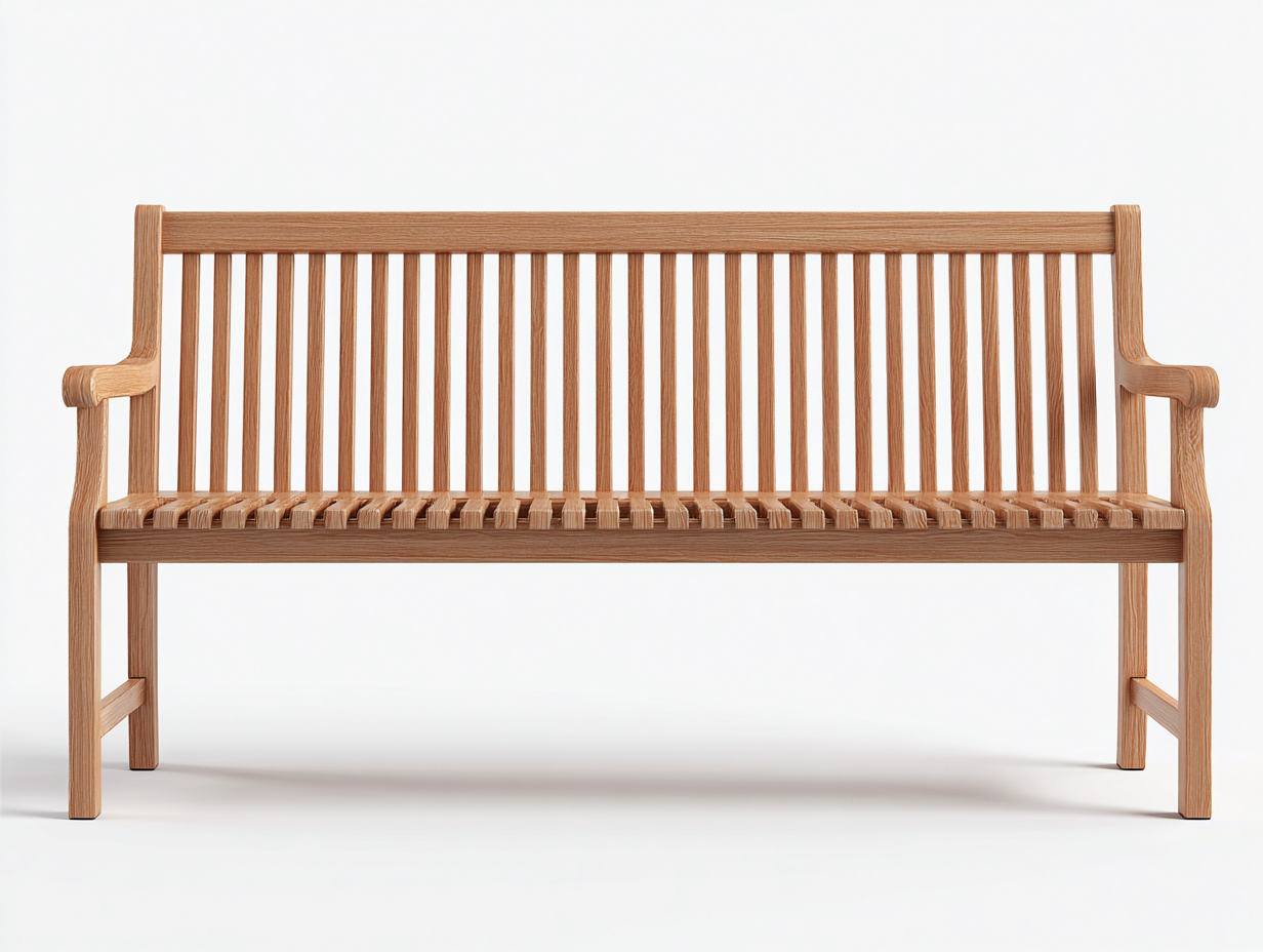 Gartenbank Holz 160x62x92 cm - Braun - Natürliches Design-Vanaadecor