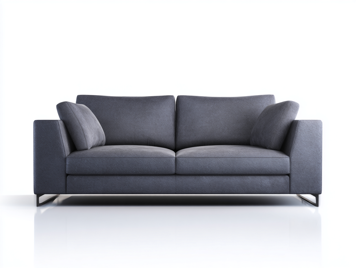 Zweisitzer Sofa Stoff 186x88x82cm Grau Modernes Design-Panorodwell