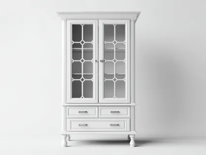 Estanterías madera MDF 110x45x185 cm - blanco - 2 puertas 3 cajones diseño clásico-Vilaihaven