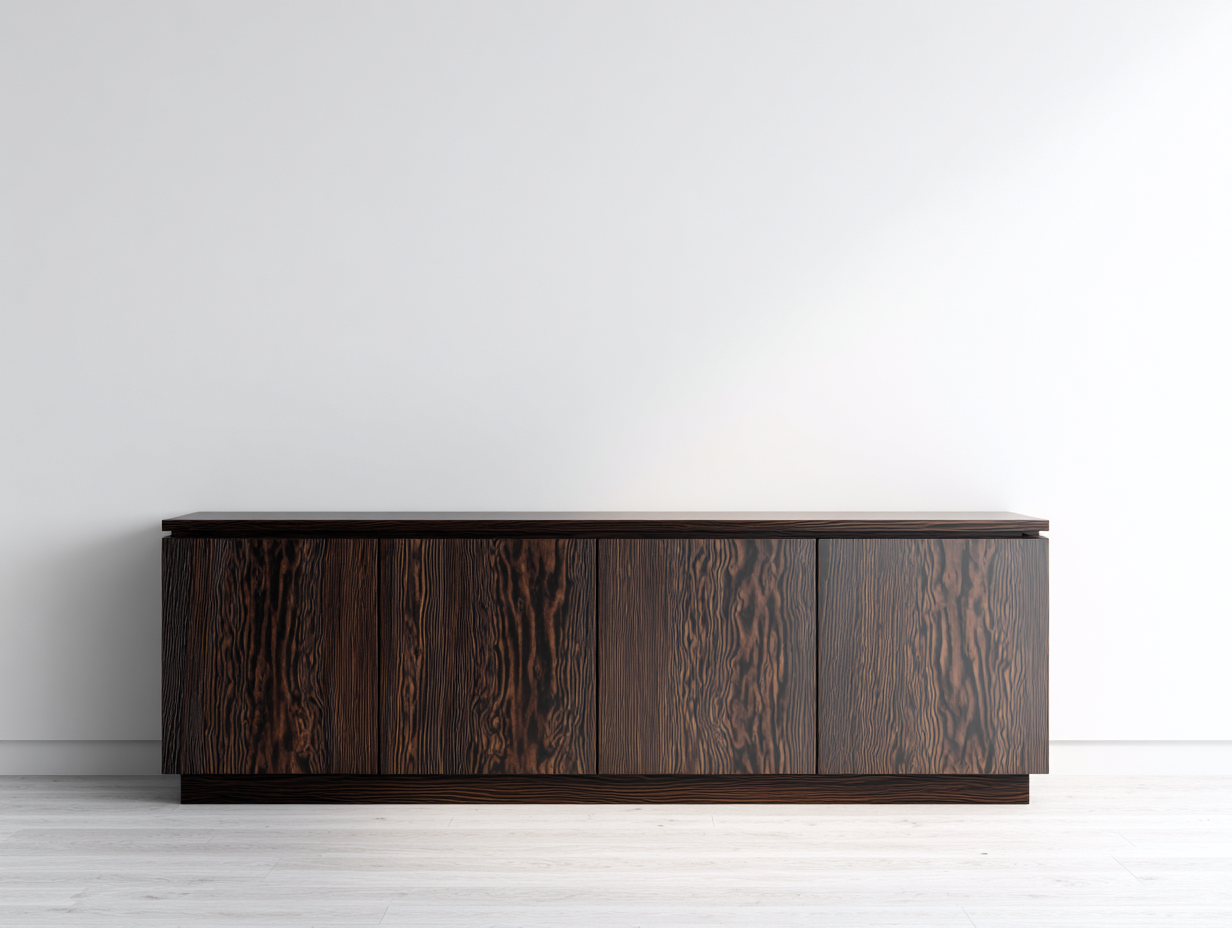 Dielenschränke Holz 190x45x78 cm - Dunkelbraun - modernes Design-Voroohaus