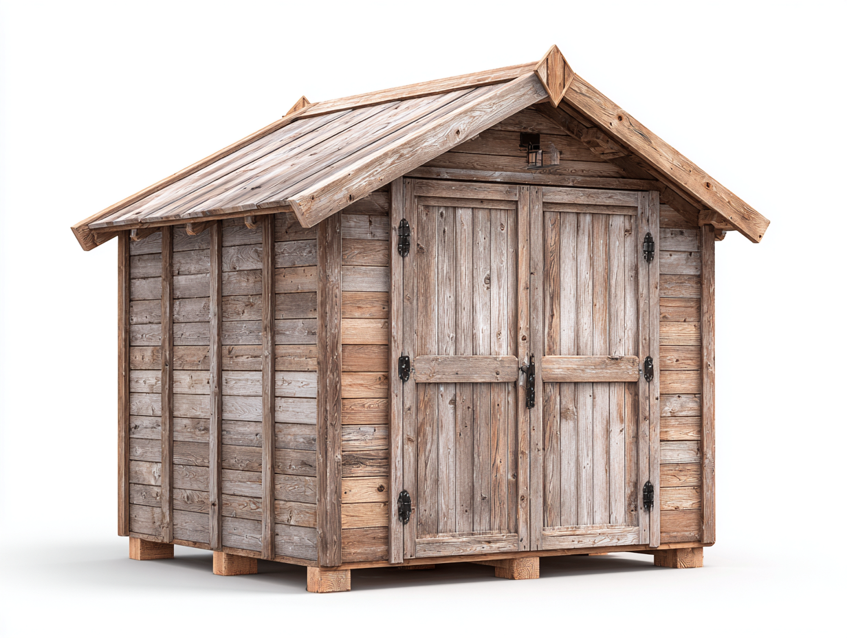 Gartenhäuser Holz 260x210x235 cm - Naturbraun - Landhausstil-Ziriroom
