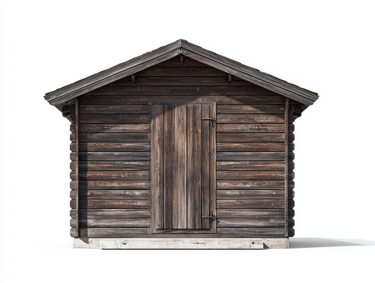 Gartenhäuser Holz 240x180x230 cm - Dunkelbraun - klassisches Design-Ziriroom