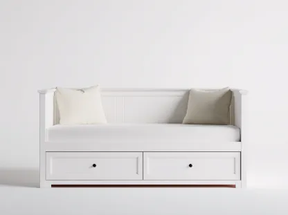 Sofás cama madera con cajones 200x90x75 cm - blanco - diseño moderno-Codornahome