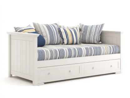 Sofás cama madera 200x90x90 cm blanco con cajones almacenamiento estilo clásico-Codornahome