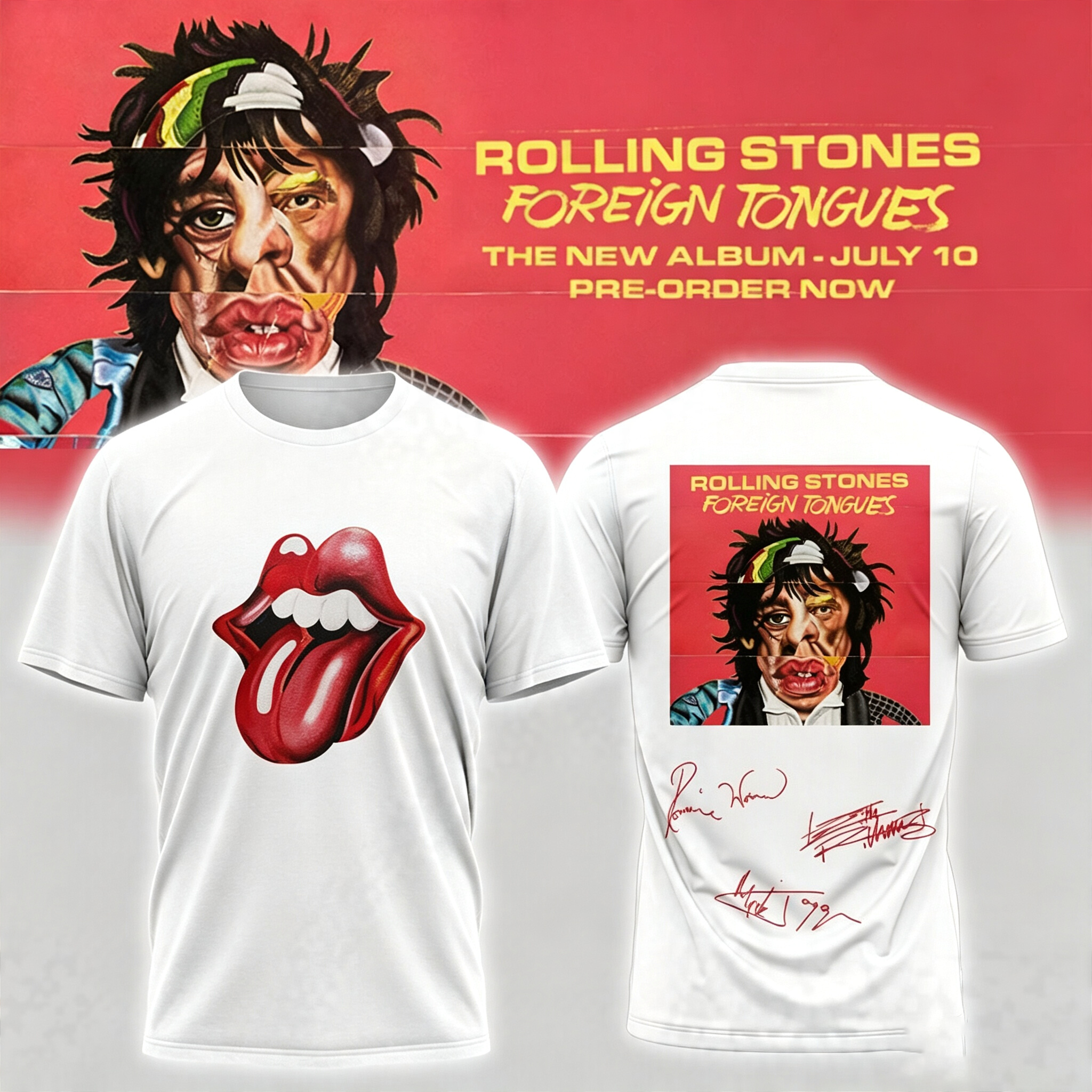 The Rolling Stones Foreign Tongues Album – Tshirt