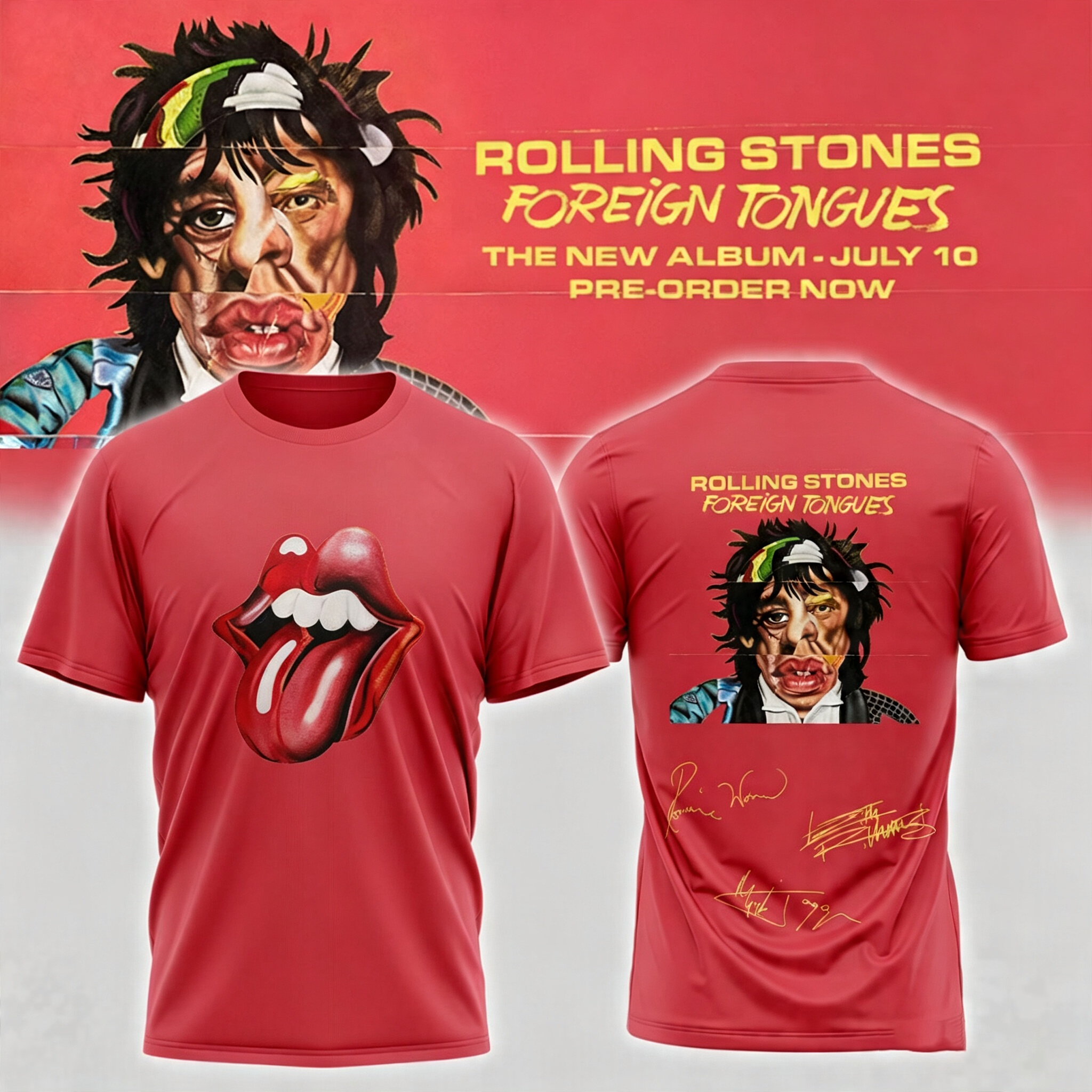 The Rolling Stones Foreign Tongues Album – Tshirt