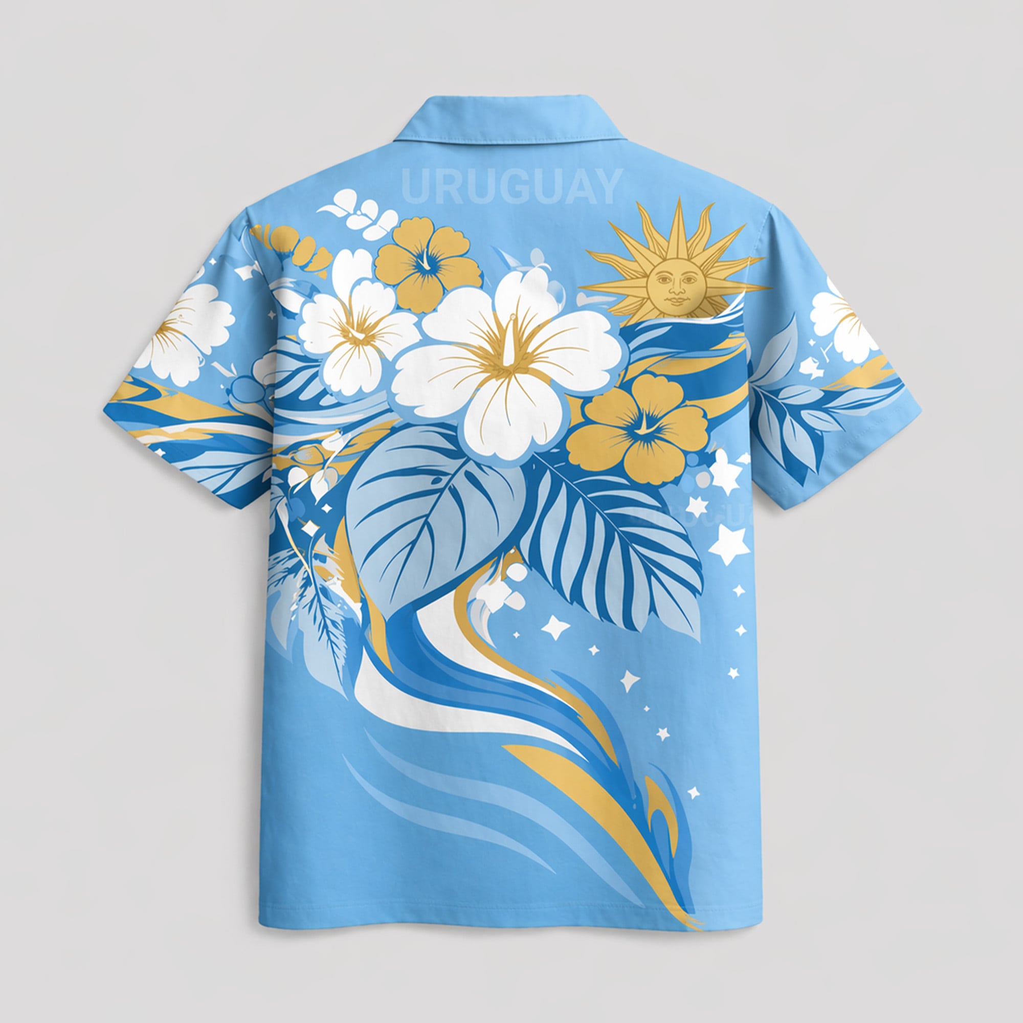 Uruguay World Cup 2026 Floral Hawaiian Shirt