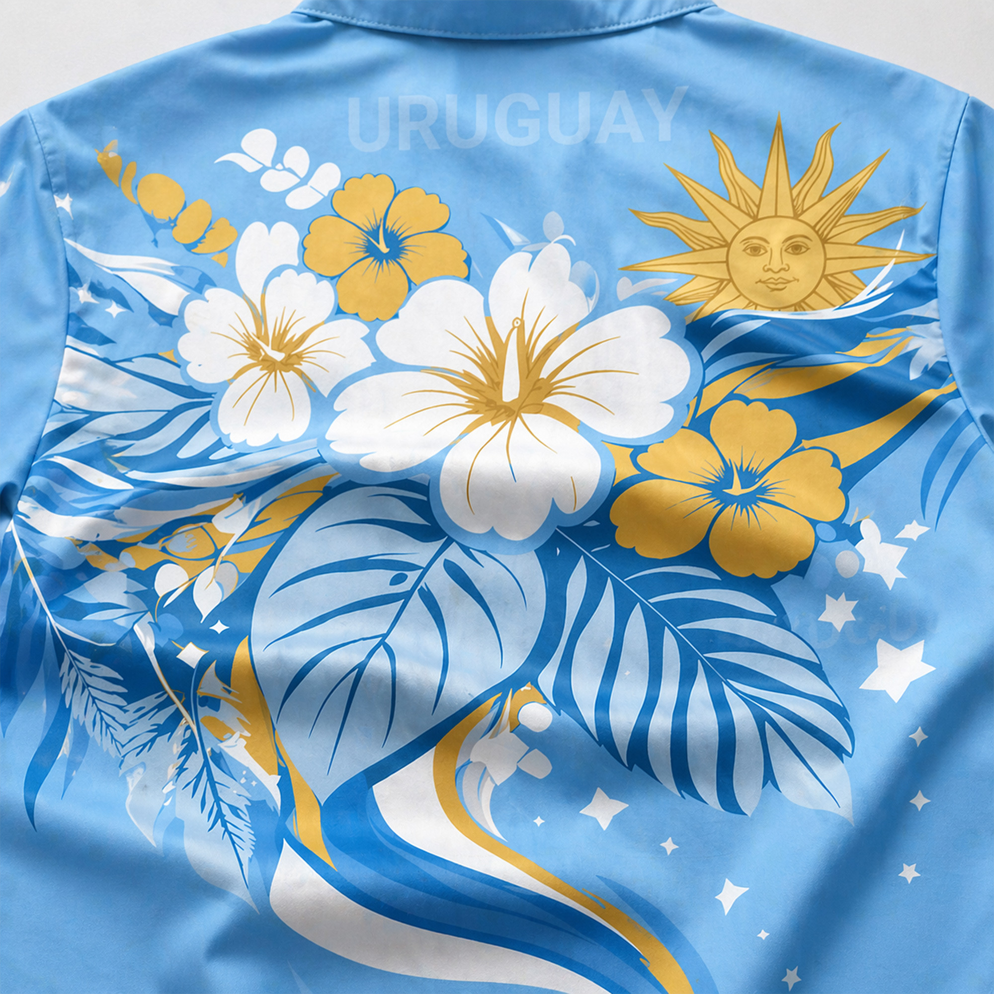 Uruguay World Cup 2026 Floral Hawaiian Shirt