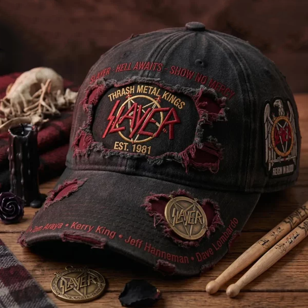 Vintage Slayer Rock Band Fan Hat