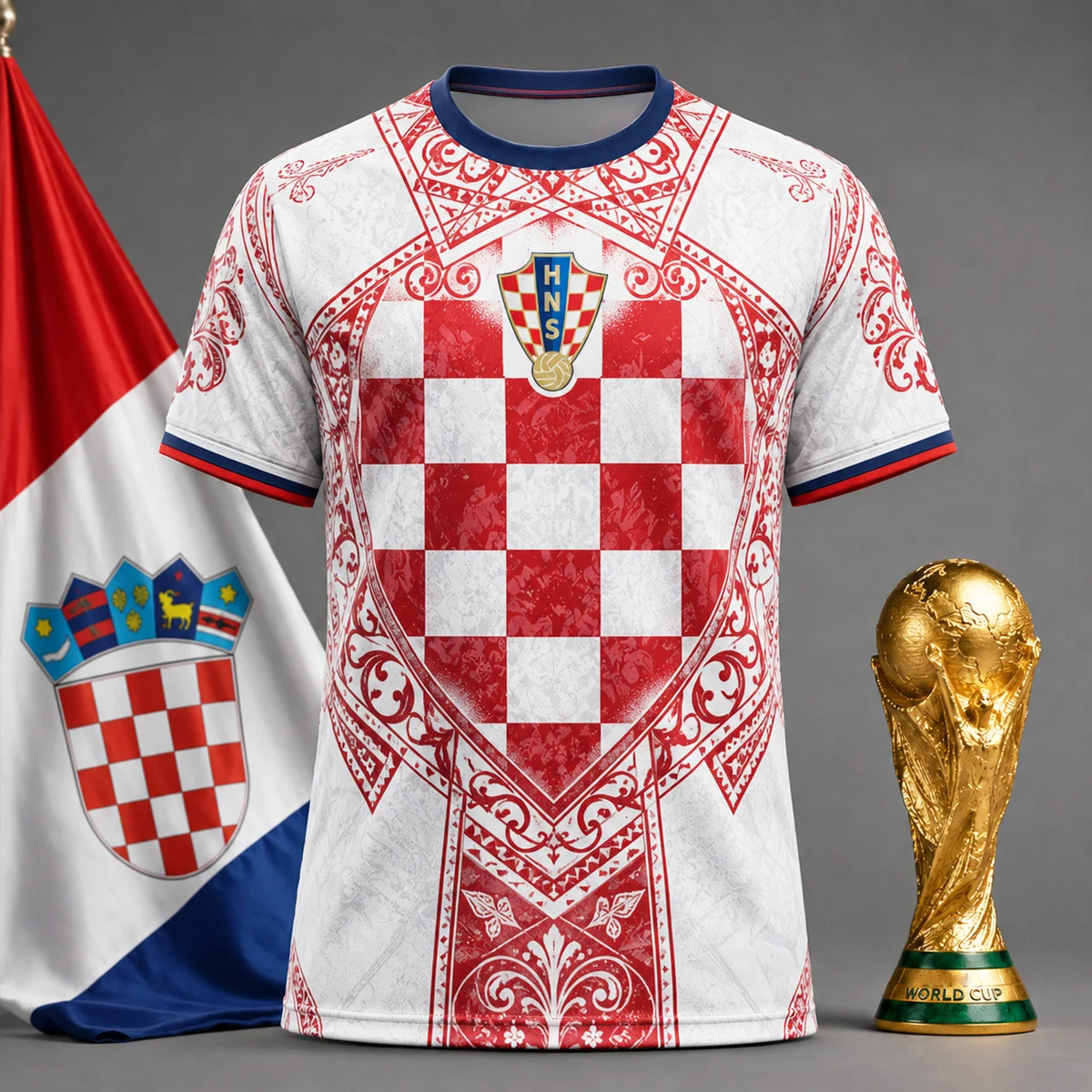  Croatia | Premium WC26 Heritage Classic 3D Shirt