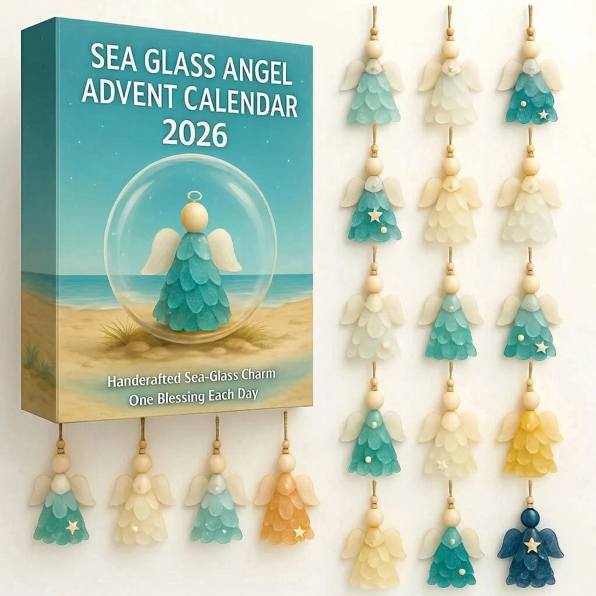 🔥Last Day 49% OFF -Sea Glass Angel Advent Calendar 2026 – 24 Blessings to Brighten Your Season
