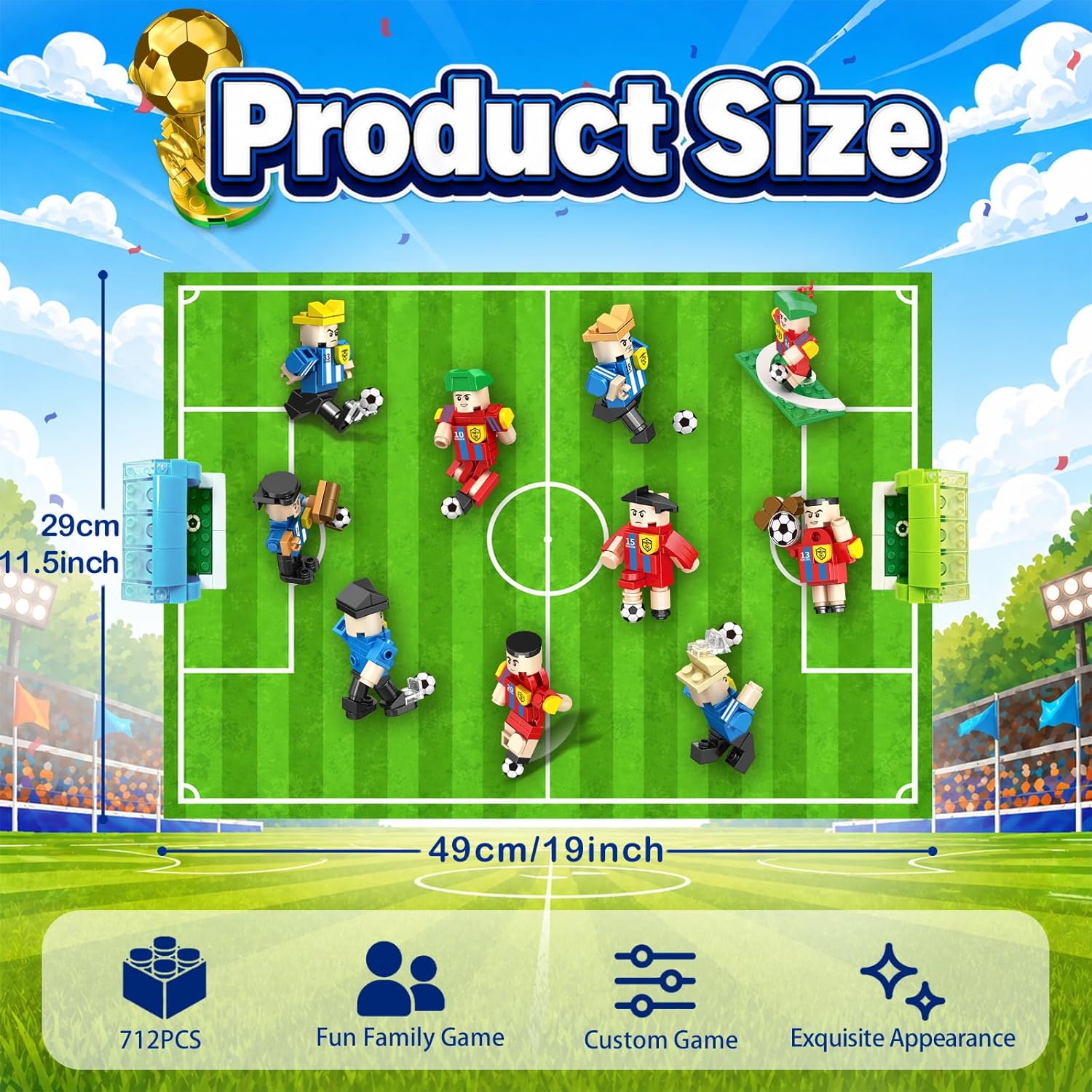 2026 World Cup Soccer Building Blocks Advent Calendar 