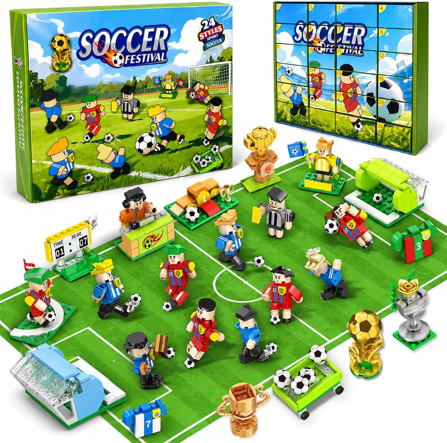 2026 World Cup Soccer Building Blocks Advent Calendar 