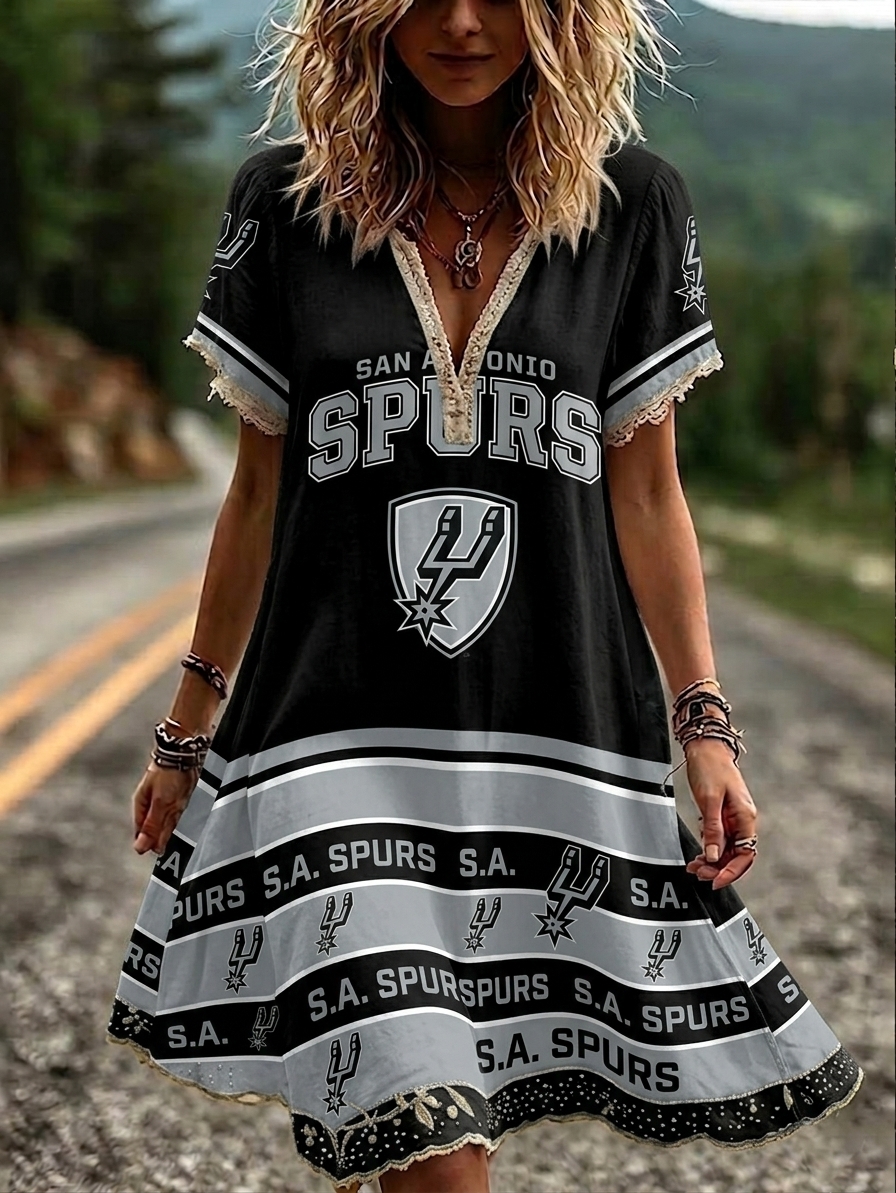 Women's San Antonio Spurs Boho Graphic Dress