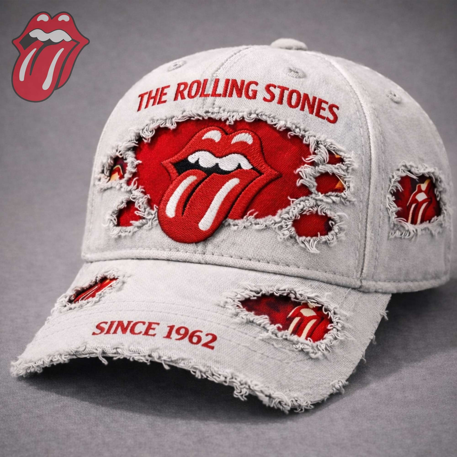 Women's Casual British Rock Band Print Baseball Cap