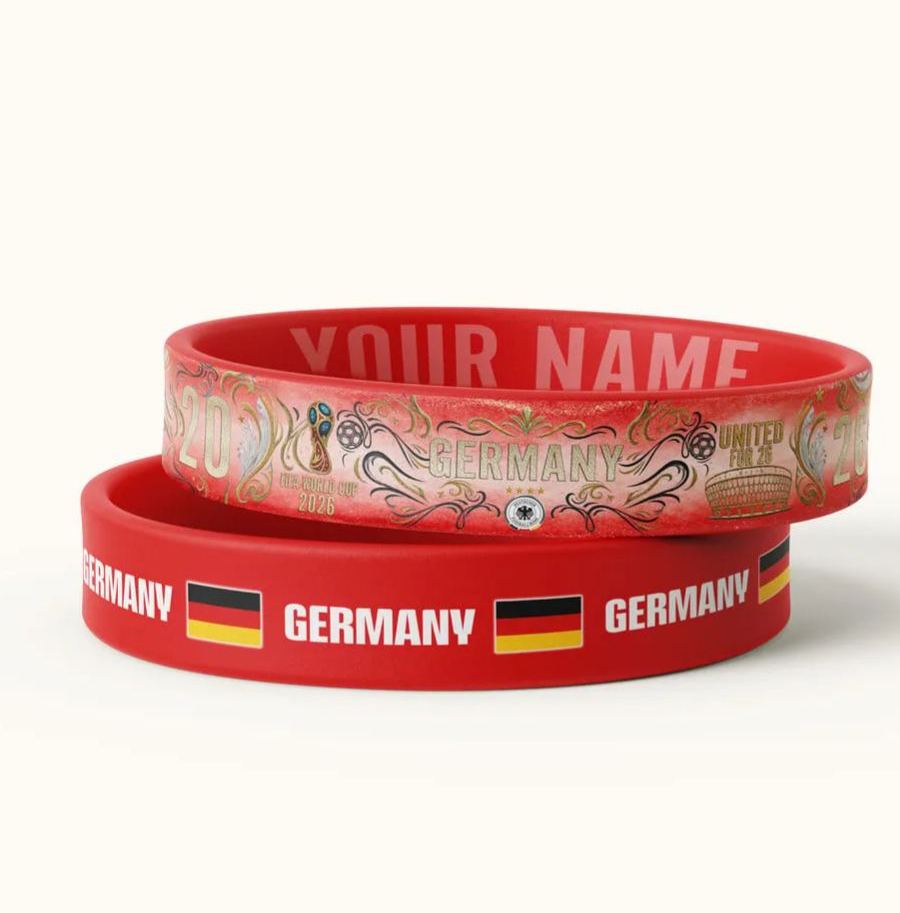 Germany | Premium WC26 Fan Silicone Bracelets