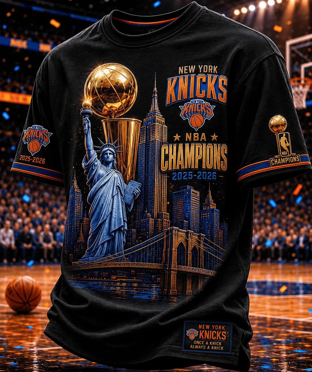 New York Knicks 25-26 NBA Champions T-Shirt v3