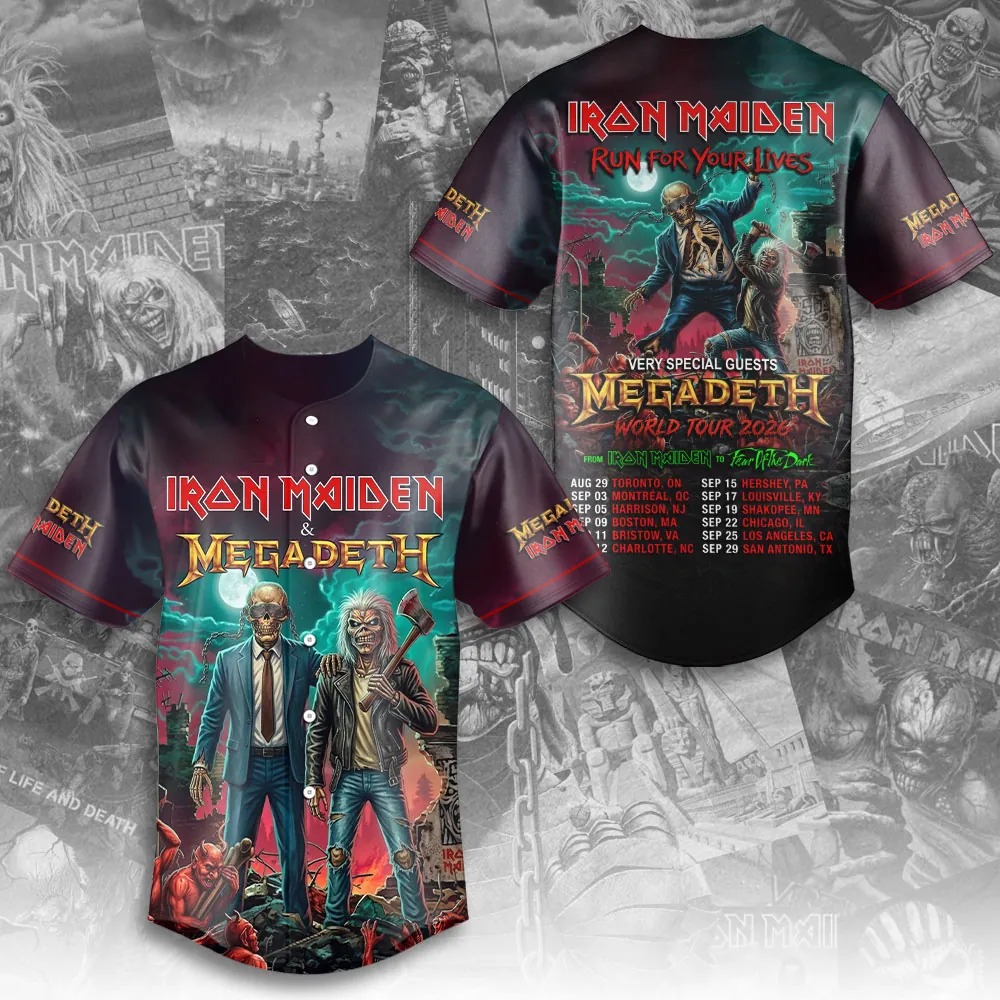 I M x Megadeth Baseball Jersey
