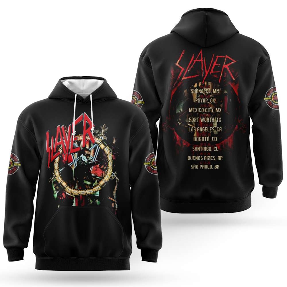 Slayer Tour 2026 D Unisex Hoodie
