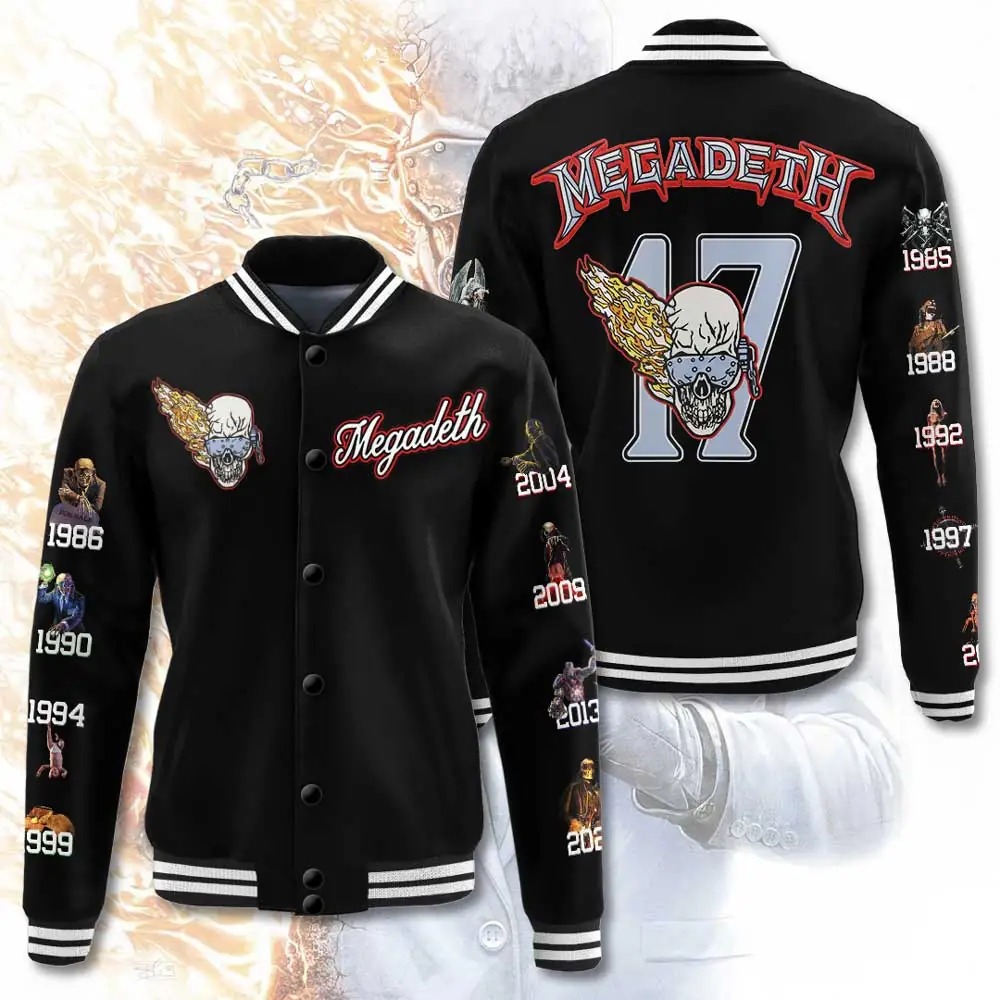Megadeth 3D Varsity Jacket 