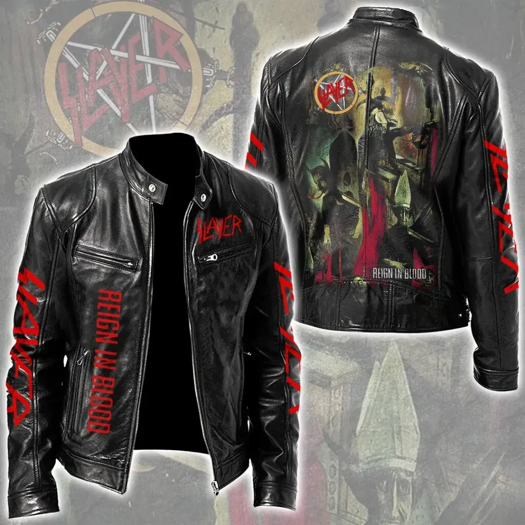 Limited Edition SLAYER Reign in Blood 40th Anniversary Leather Jacket