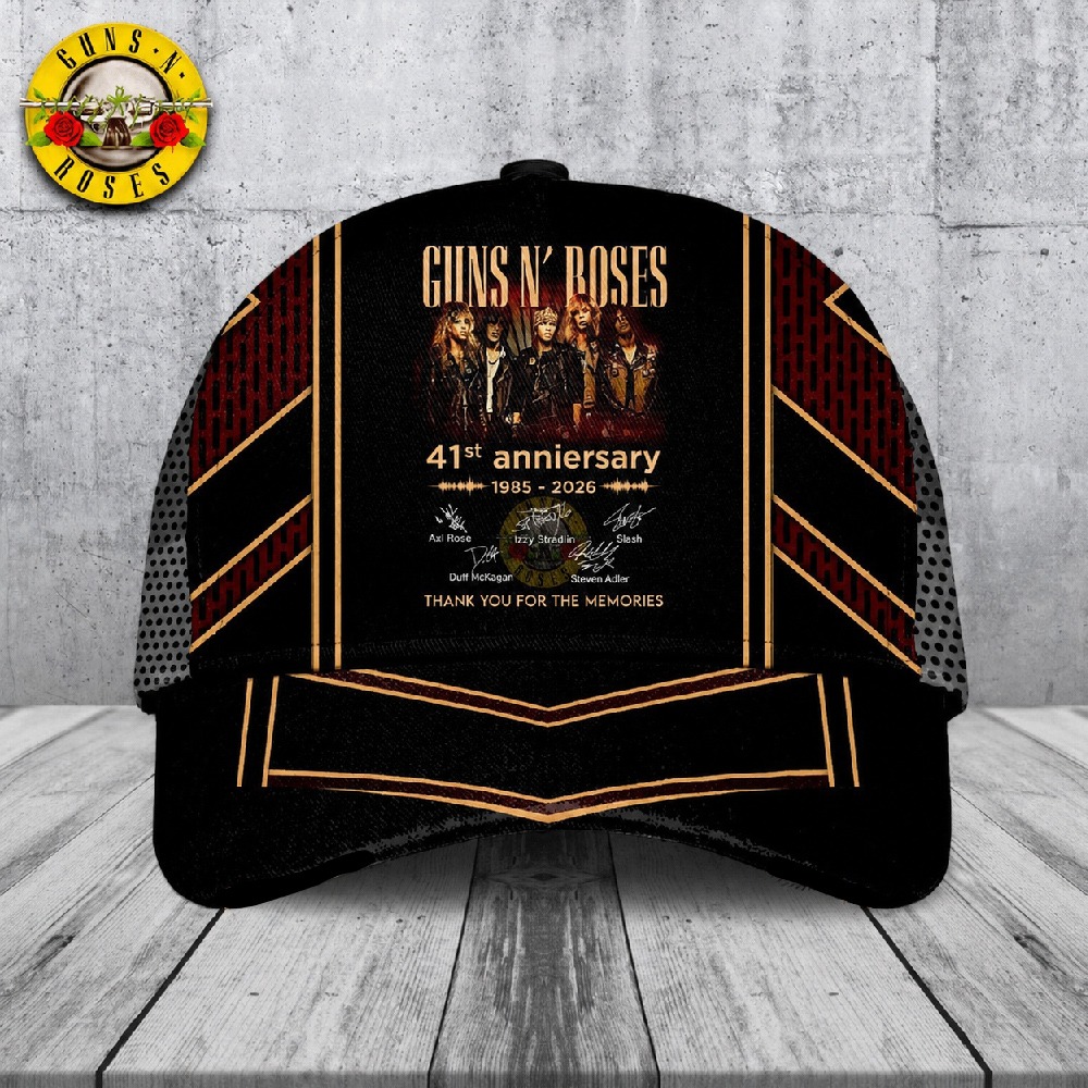 Guns N' Roses World Tour 2026 3D Classic Cap