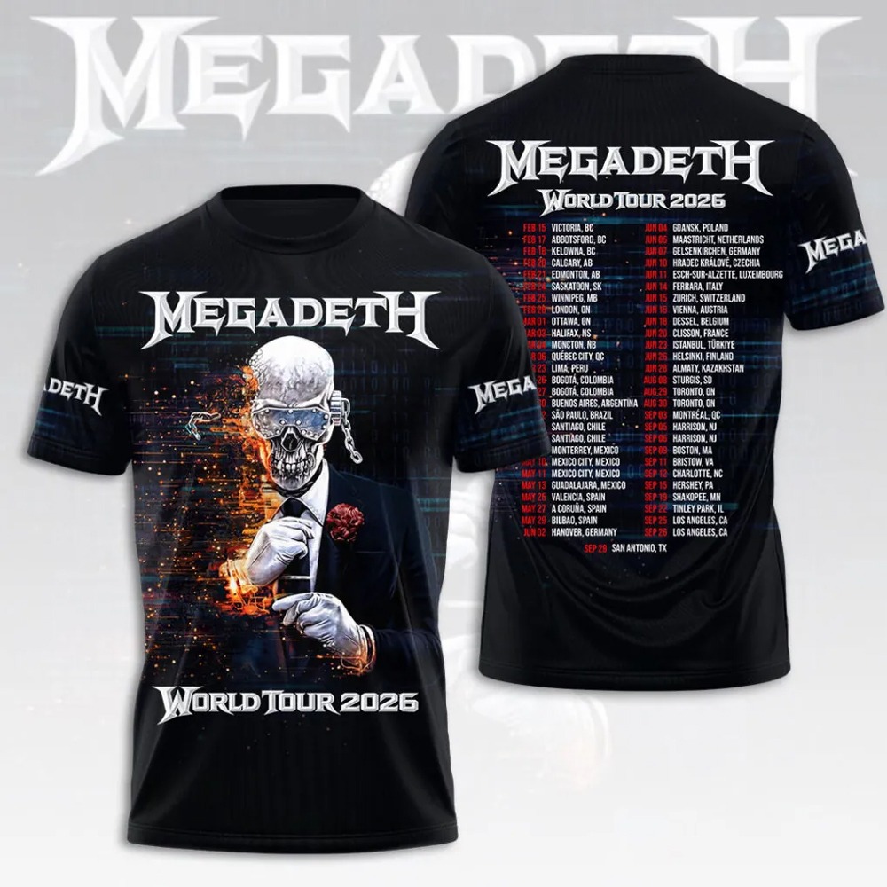 Meg adeth Tour "This Was Our Life" 2026 3D Apparel T-Shirt