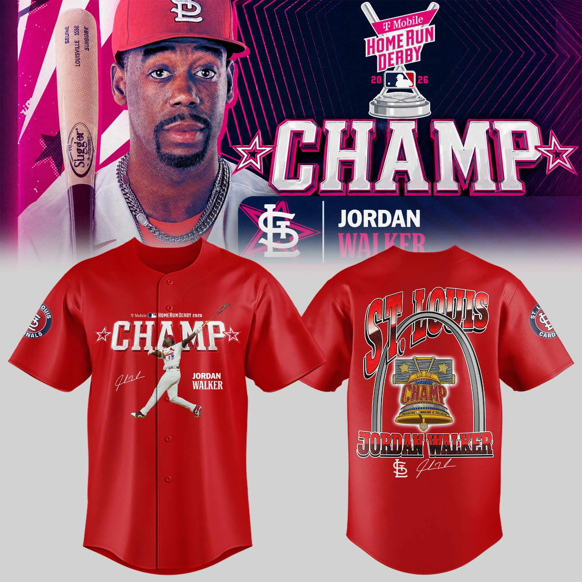 JWalk ⚾ 2026 Home Run Derby Champion 🏆🔔 Baseball Jersey