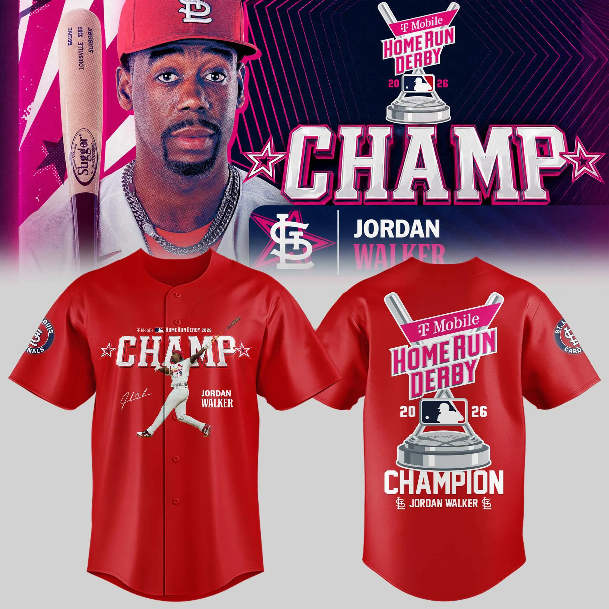 JWalk ⚾ 2026 Home Run Derby Champion 🏆🔔 Baseball Jersey