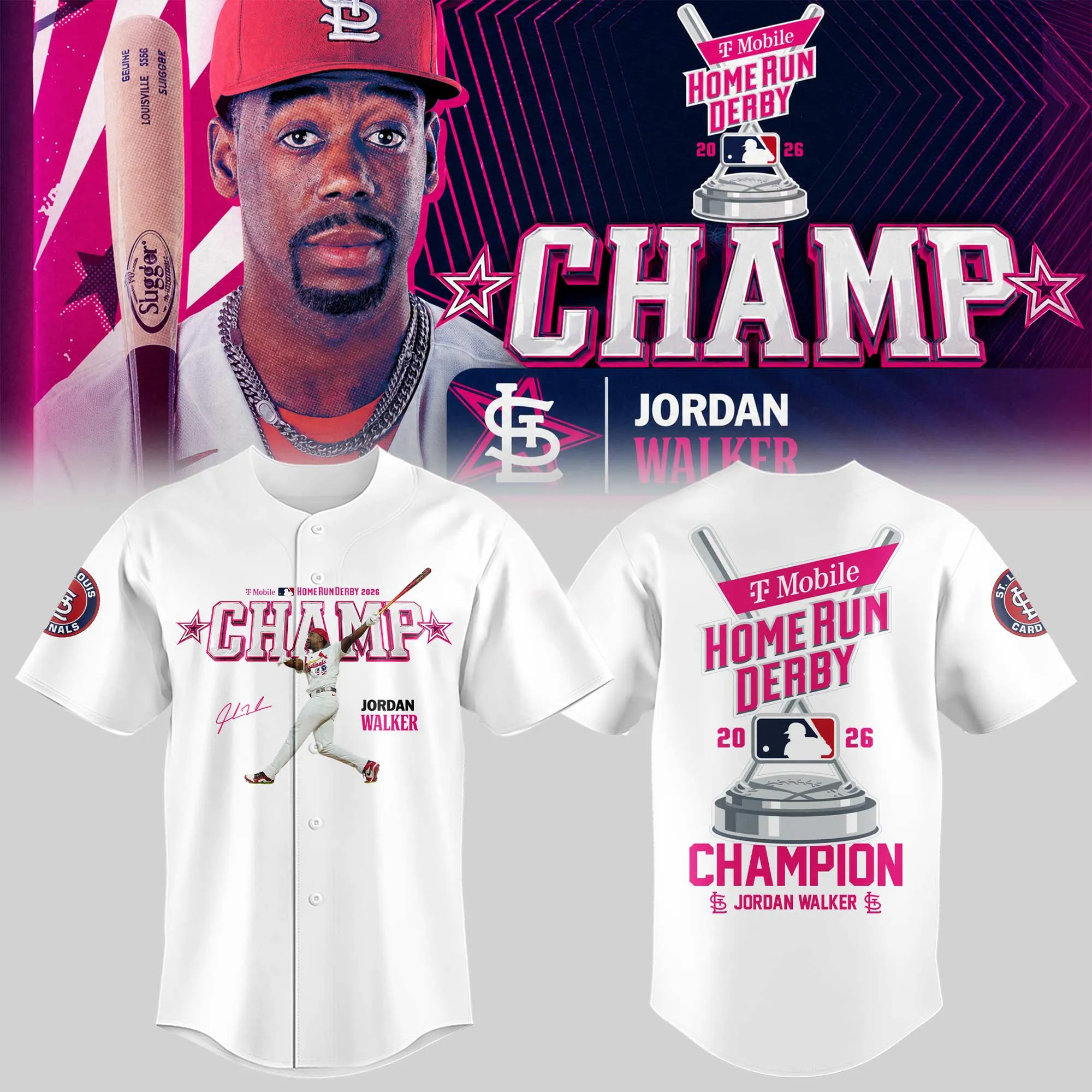 JWalk ⚾ 2026 Home Run Derby Champion 🏆🔔 Baseball Jersey