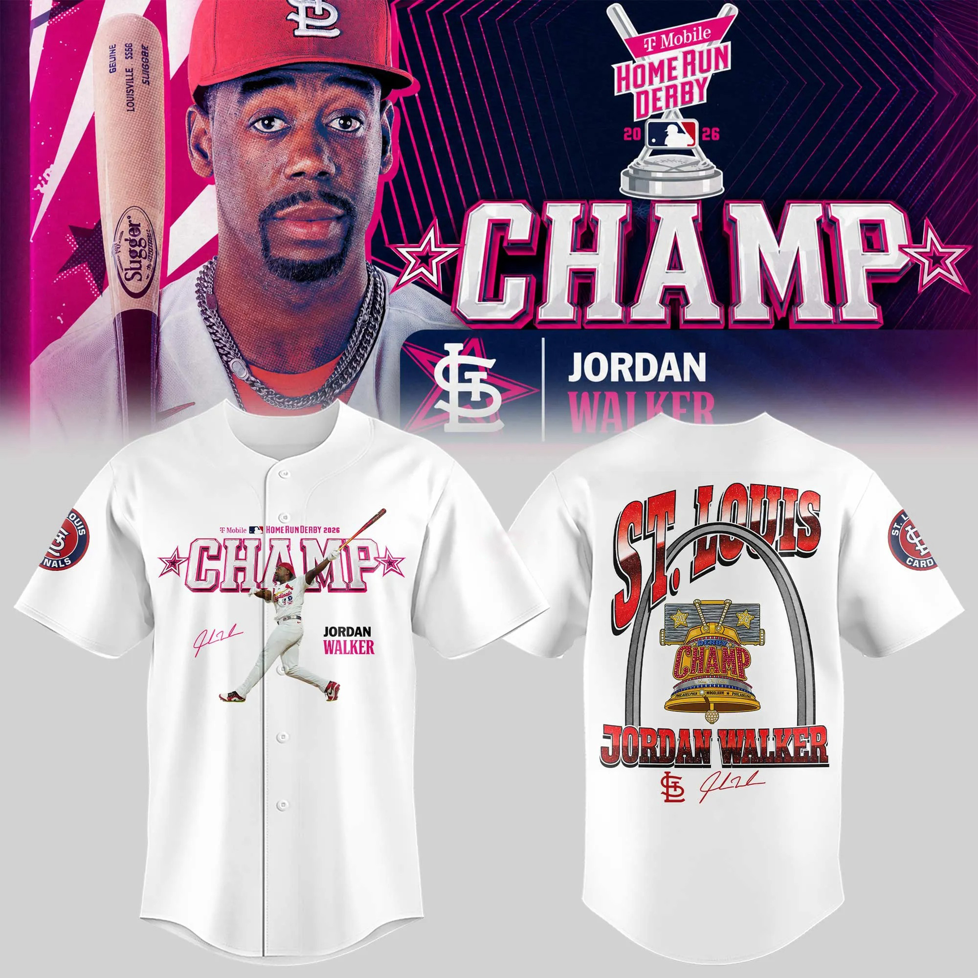 JWalk ⚾ 2026 Home Run Derby Champion 🏆🔔 Baseball Jersey