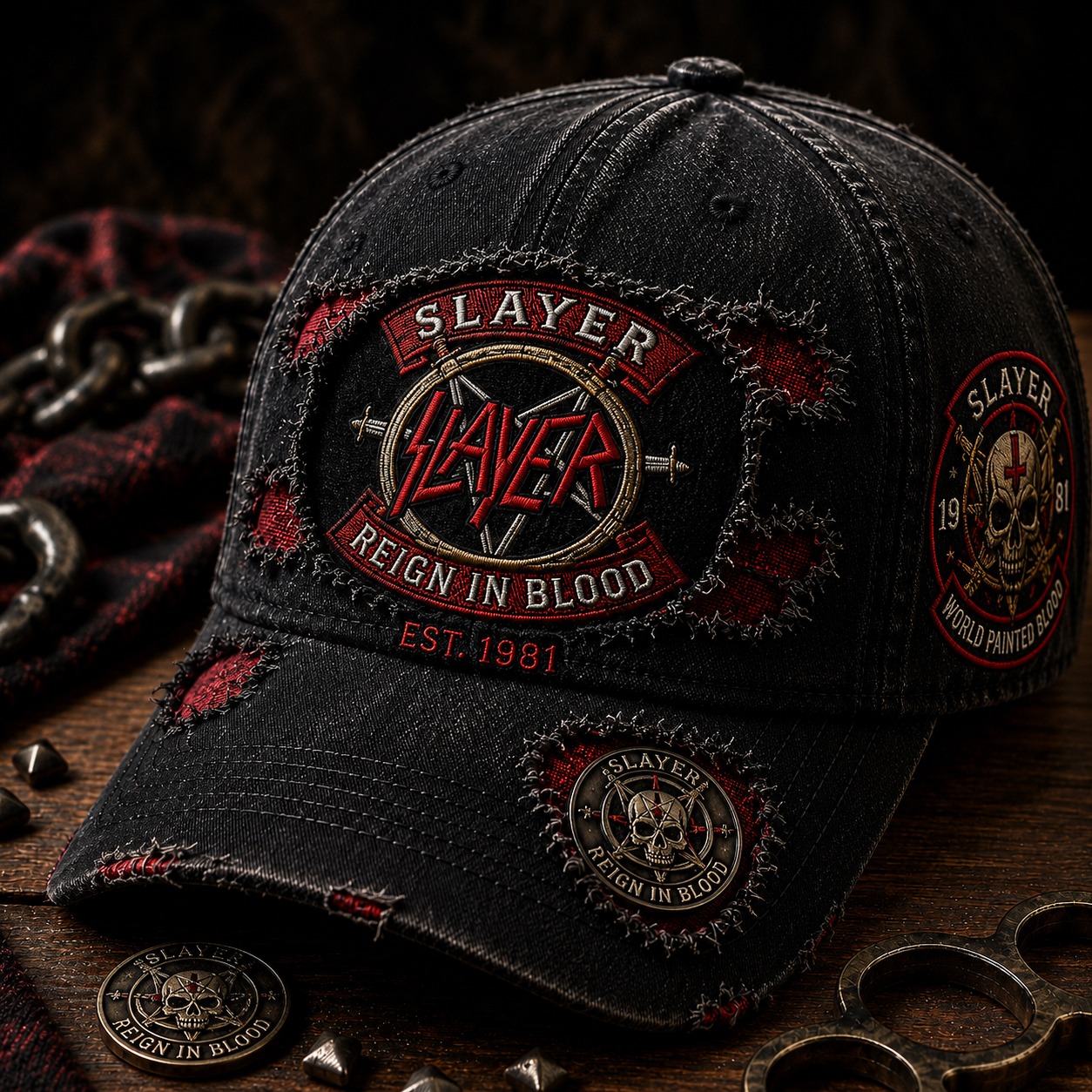 Vintage Slayer Rock Band Fan Hat