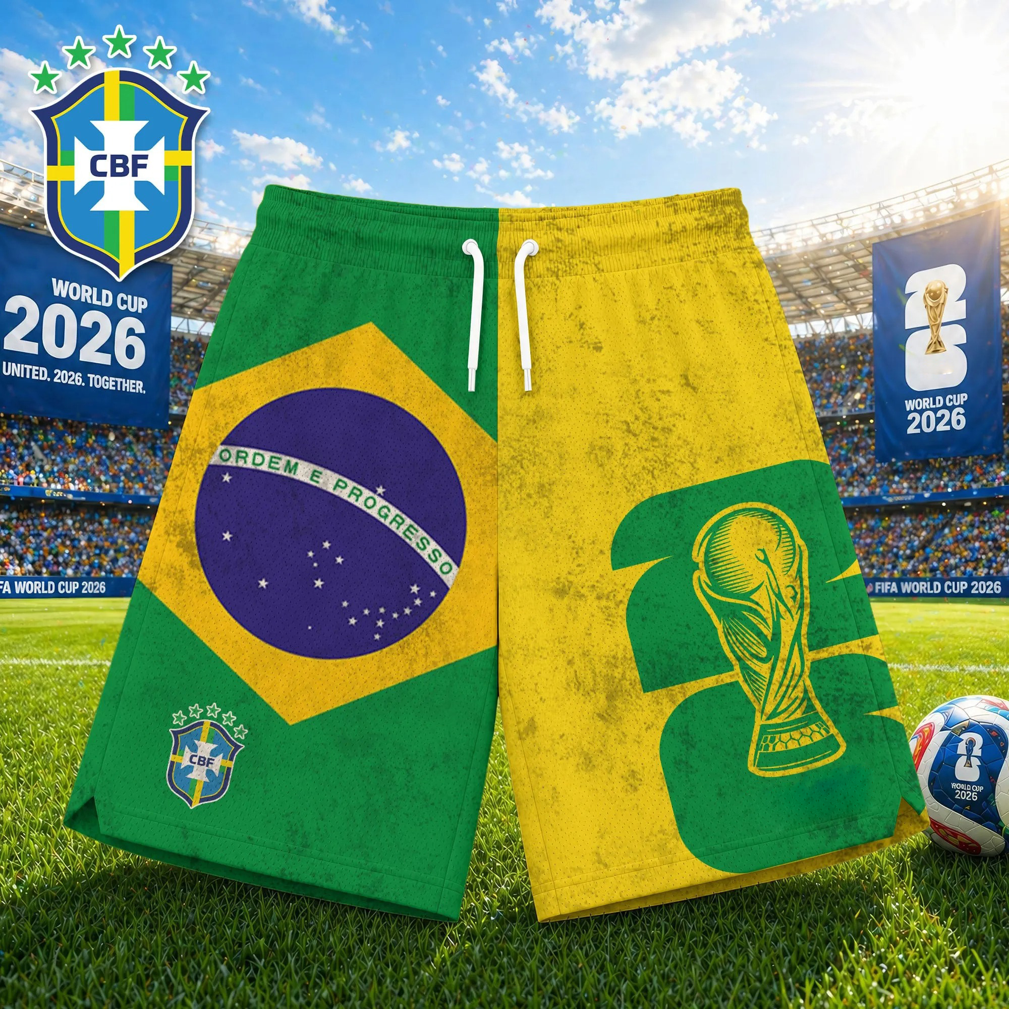 Brazil | Premium WC26 Tournament Edition Shorts